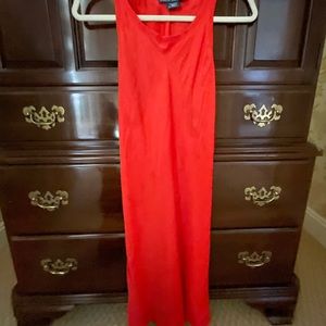 Beautiful red silk rayon Ralph Lauren dress